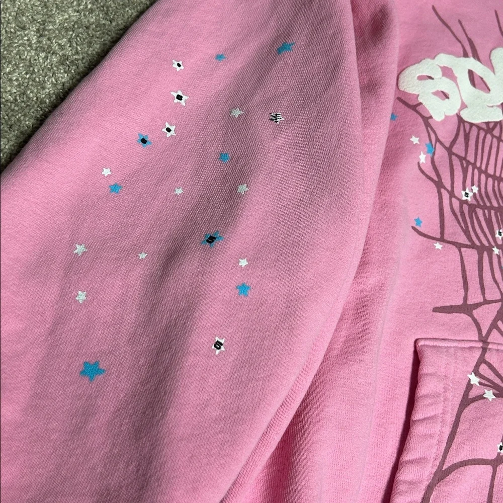 Sp5der OG Pink Web Hoodie - Picture 3 of 8